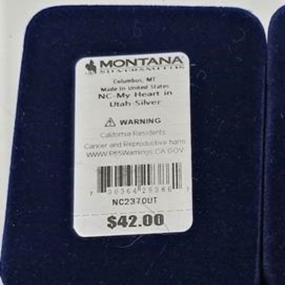 NIB/NEVER WORN/MONTANA SILVERSMITH "STATE" PENDANT/ UTAH - Picture 2 of 2